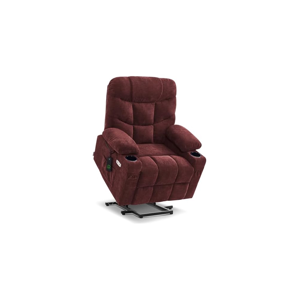 MCombo Power Lift Recliner Chair for Elderly, Fabric 7287 (Oatmeal, Medium)