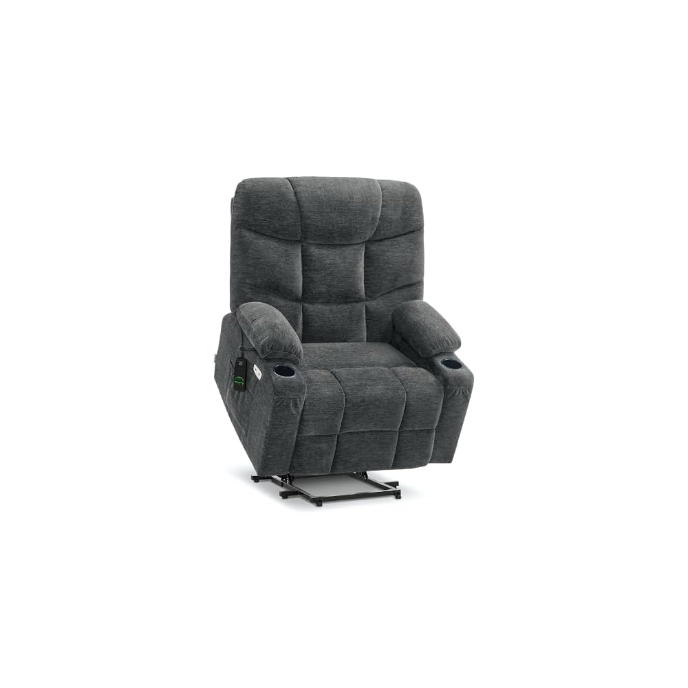 MCombo Power Lift Recliner Chair for Elderly, Fabric 7287 (Oatmeal, Medium)