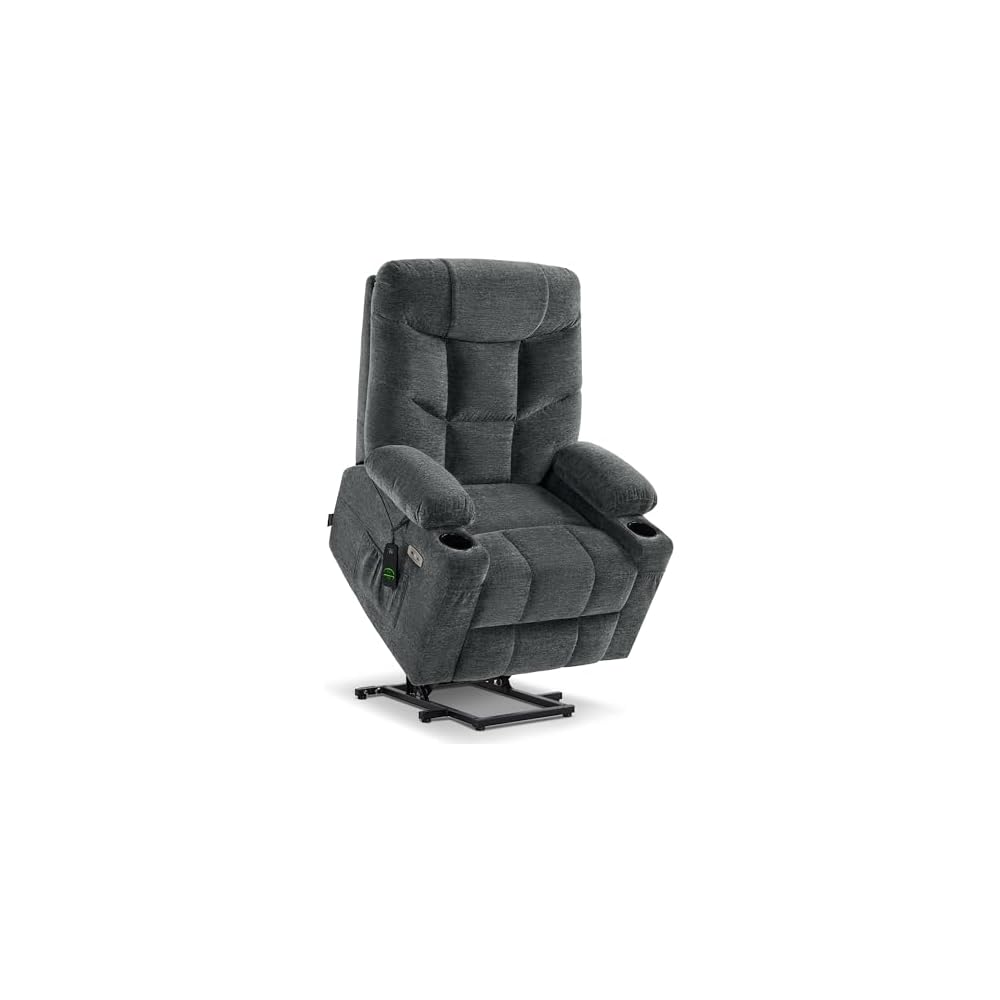 MCombo Power Lift Recliner Chair for Elderly, Fabric 7287 (Oatmeal, Medium)