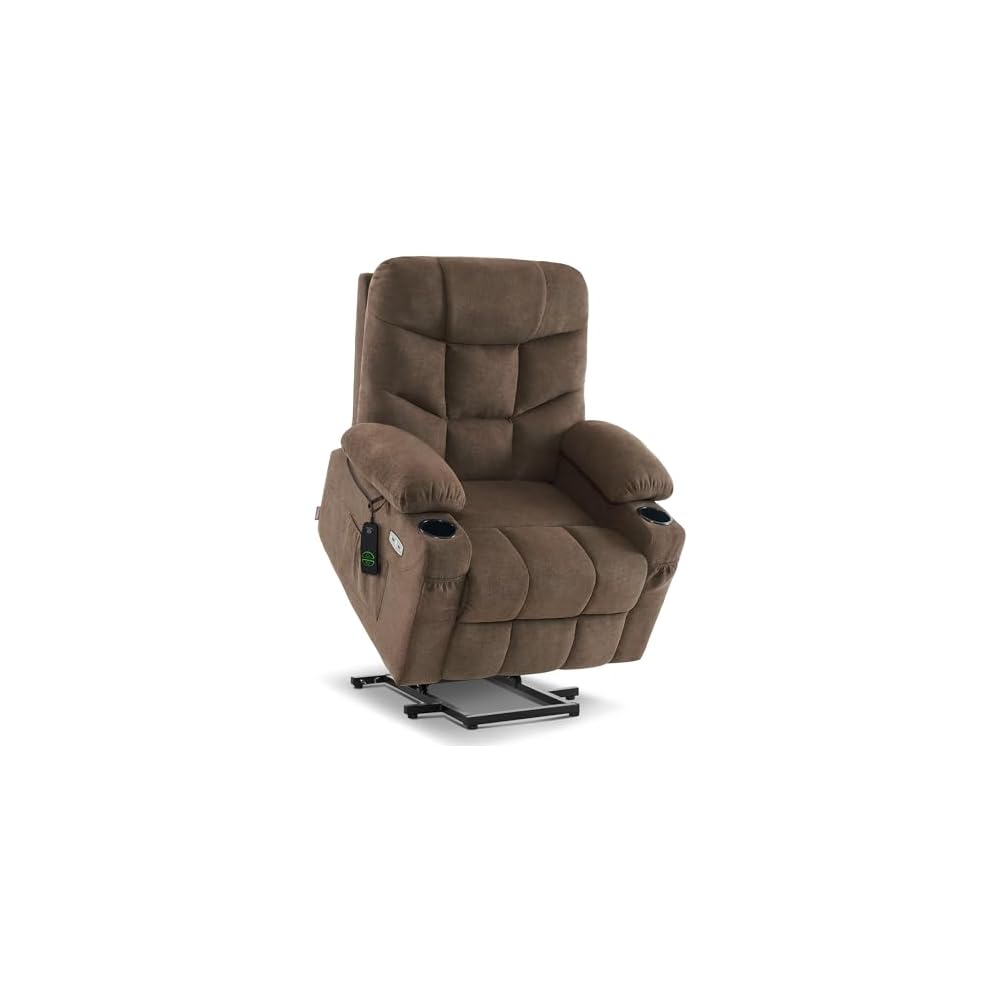 MCombo Power Lift Recliner Chair for Elderly, Fabric 7287 (Oatmeal, Medium)