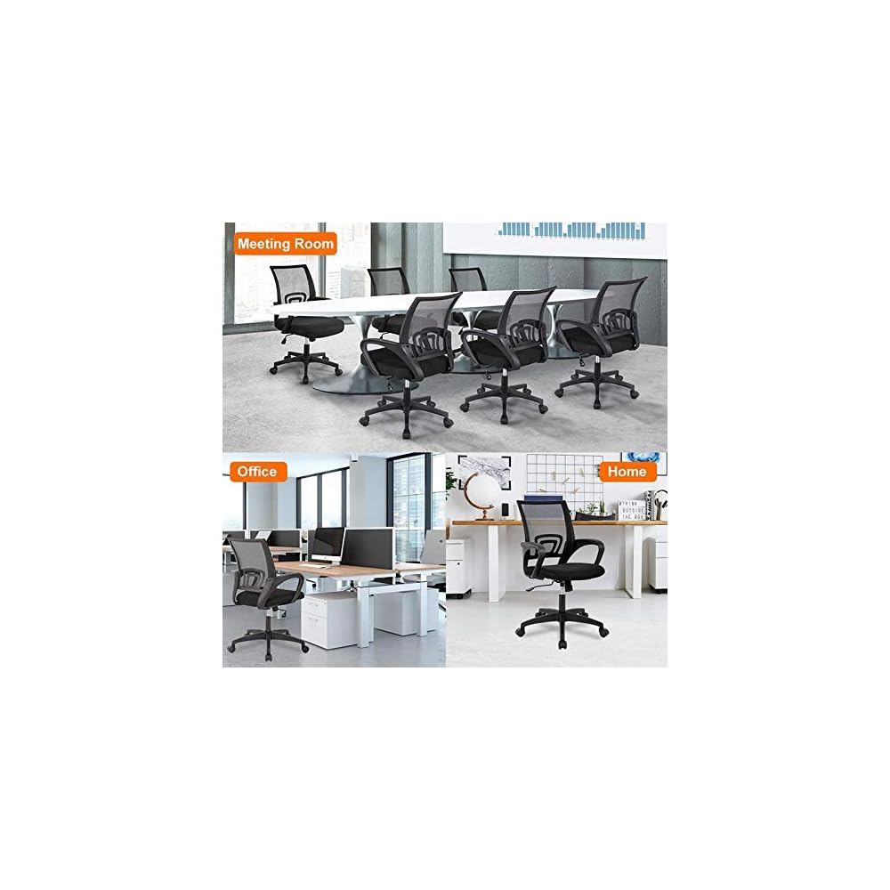 Office Chair Gaming Chair Computer Chair Mesh Ergonomic Desk Chair,Executive Computer Chair with Lumbar Support Armrest,Adjustable Task Swivel Chair Comfortable Home Office Chair for Ba