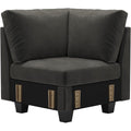 Belffin Corner Seat Module for Modular Sectional Sofa Grey